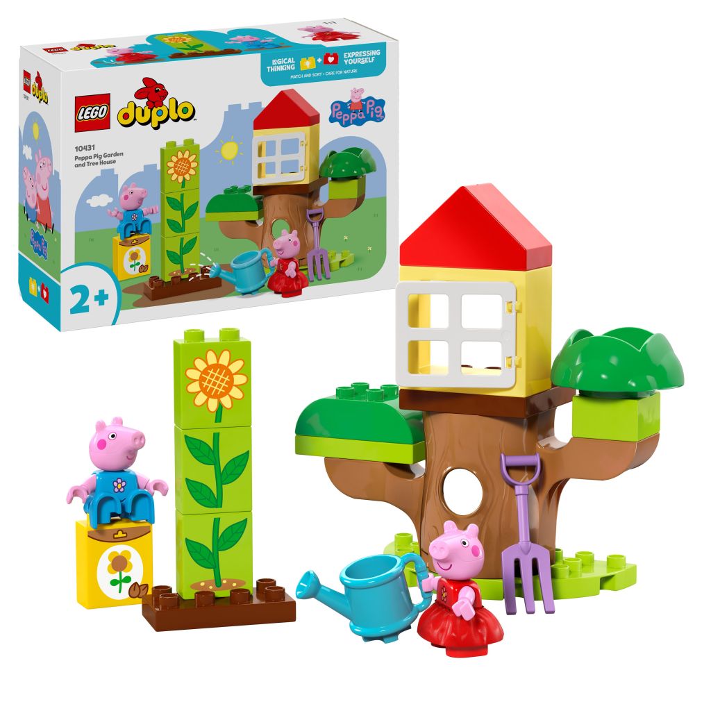 boîte LEGO 10431 Le jardin et la cabane dans l’arbre de Peppa Pig
