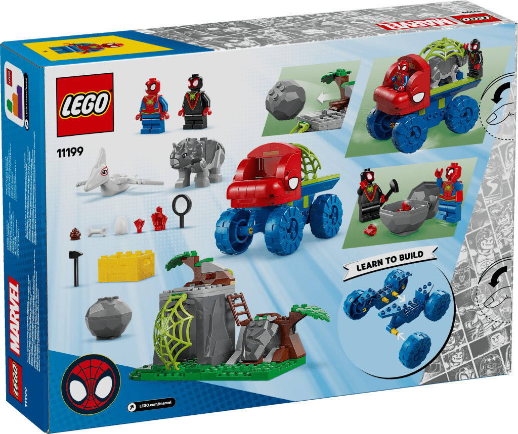 boîte LEGO Marvel 11199 : Sauvetage de l’équipe Spidey en dino-véhicule