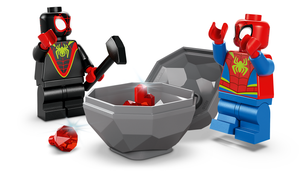 détails LEGO Marvel 11199 : Sauvetage de l’équipe Spidey en dino-véhicule