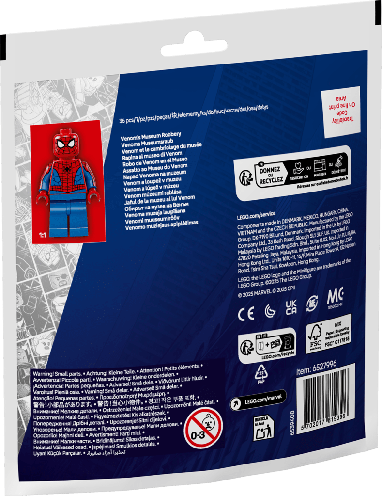 boîte LEGO Marvel 30707 Venom et le cambriolage du musée