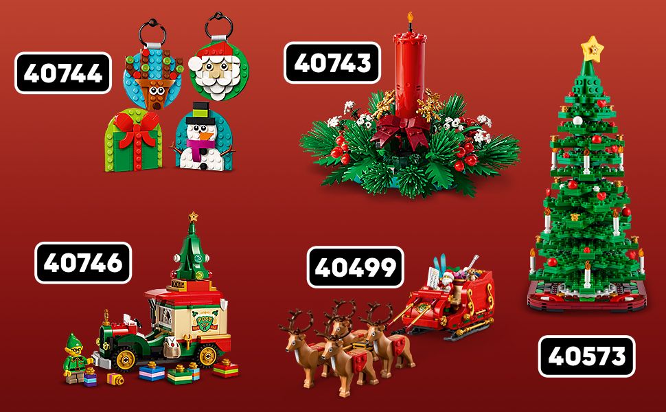 LEGO 40744 Sélection de Décorations de Noël