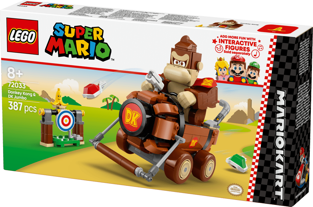 boîte LEGO Super Mario 72033 Mario Kart – Donkey Kong et DK Jumbo