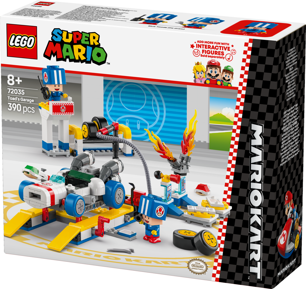 boîte LEGO Super Mario 72035 : Mario Kart - Garage de Toad
