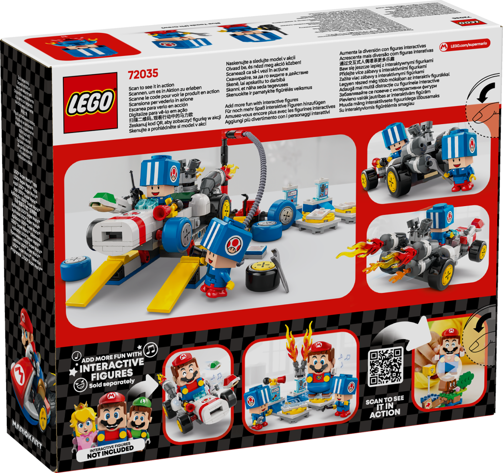 boîte LEGO Super Mario 72035 : Mario Kart - Garage de Toad