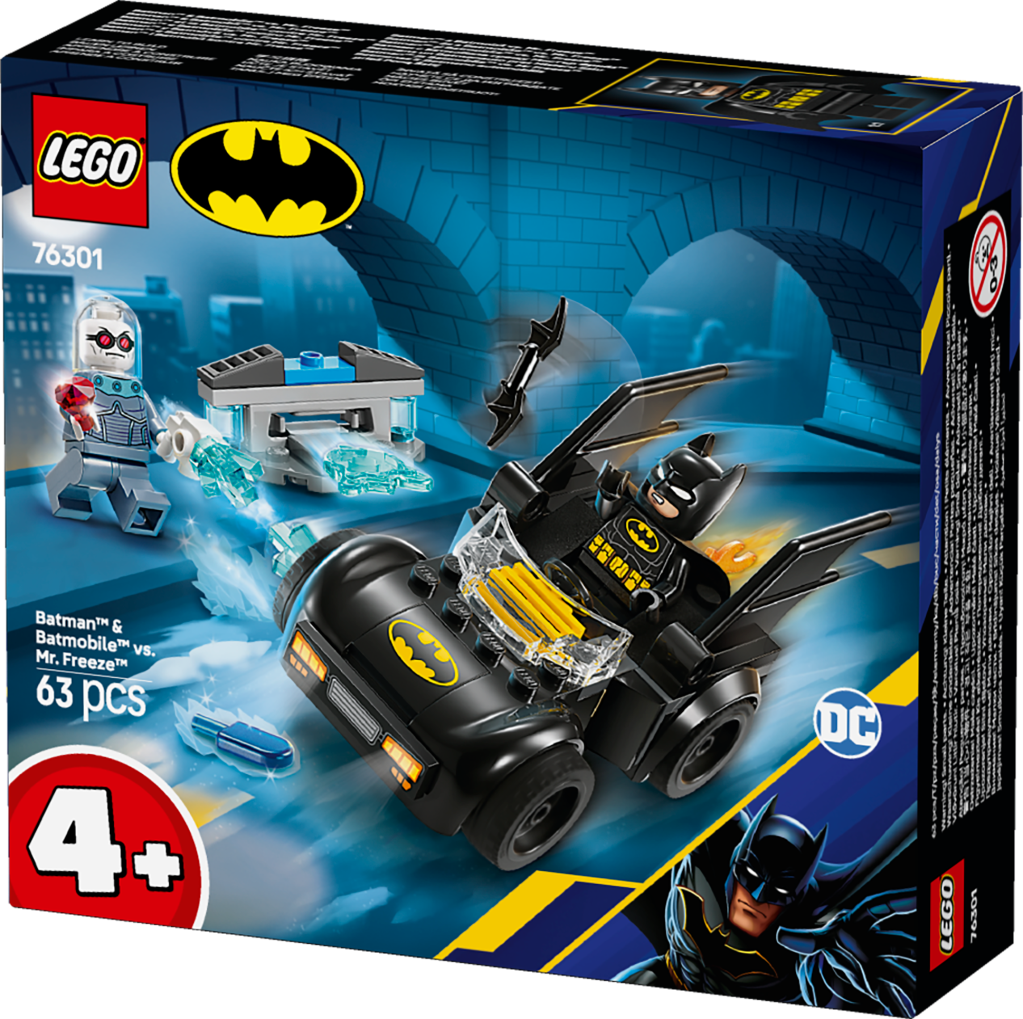boîte LEGO DC Batman 76301 : Batman et la Batmobile contre Mr. Freeze