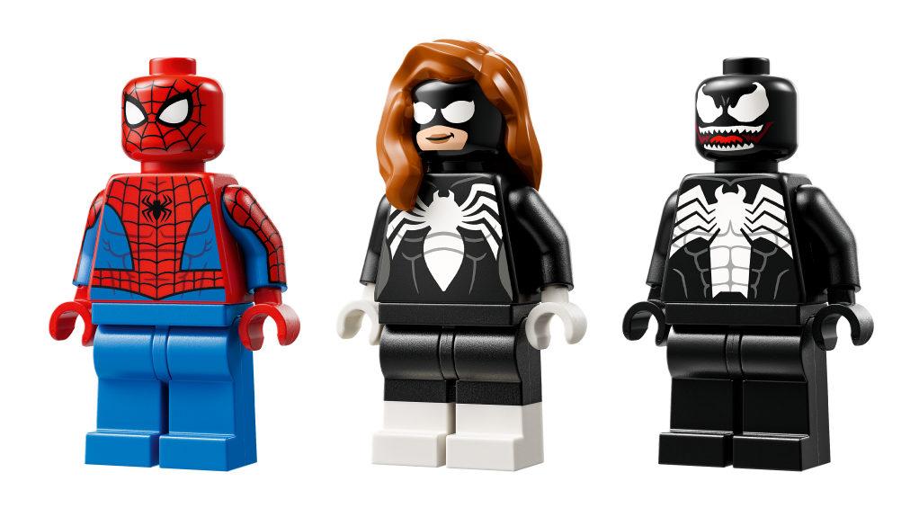 personnages LEGO Marvel 76309 Spider-Man contre le bolide de Venom