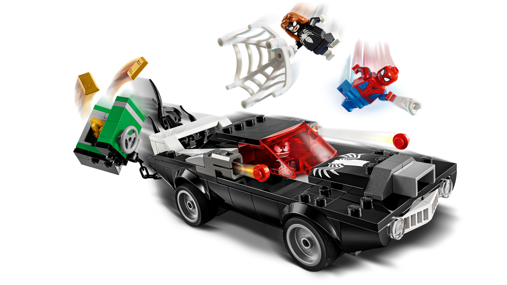 détails LEGO Marvel 76309 Spider-Man contre le bolide de Venom