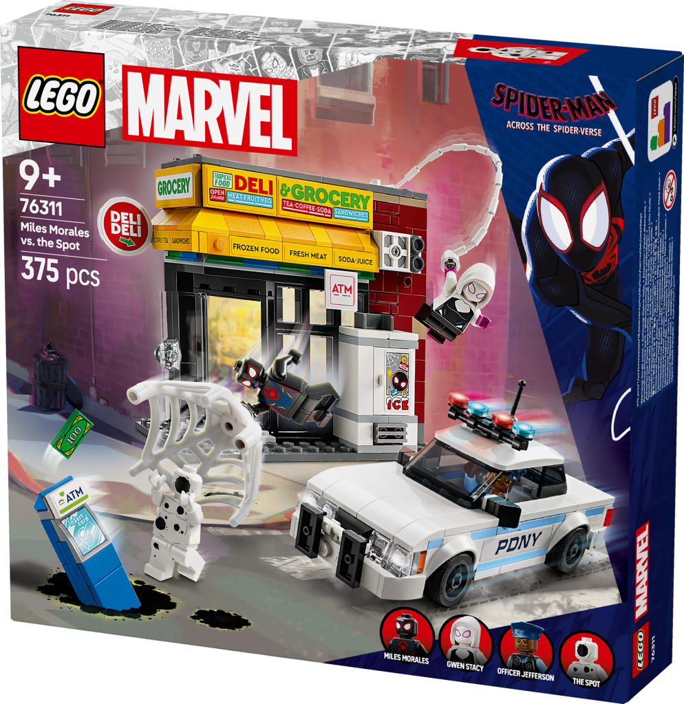 boîte LEGO Marvel 76311 : Spider-Verse - Miles Morales contre La Tache