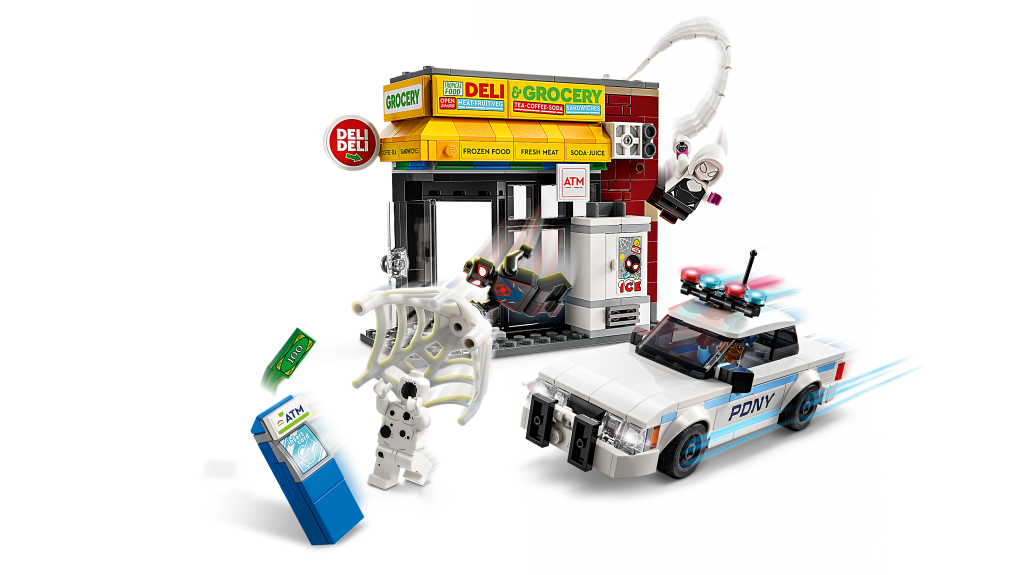 détails LEGO Marvel 76311 : Spider-Verse - Miles Morales contre La Tache