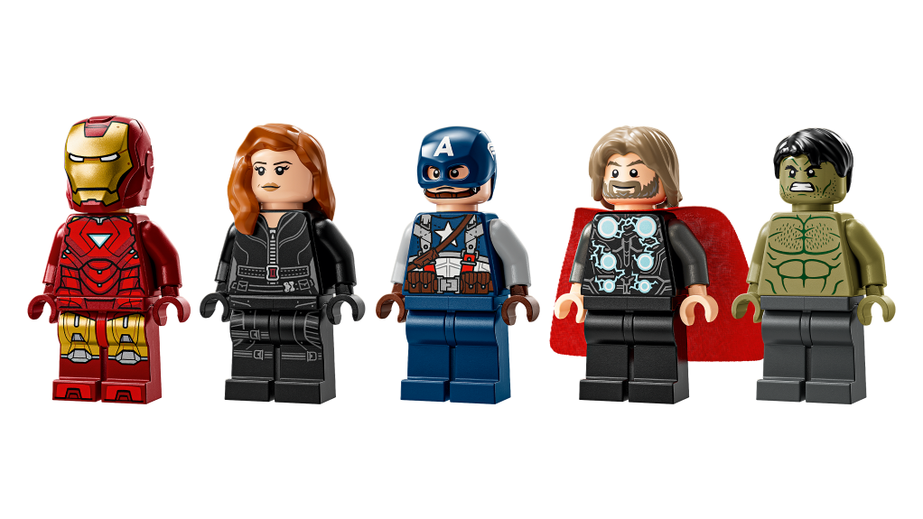 personnages LEGO Marvel 76313 : Logo MARVEL et ses Super-Héros