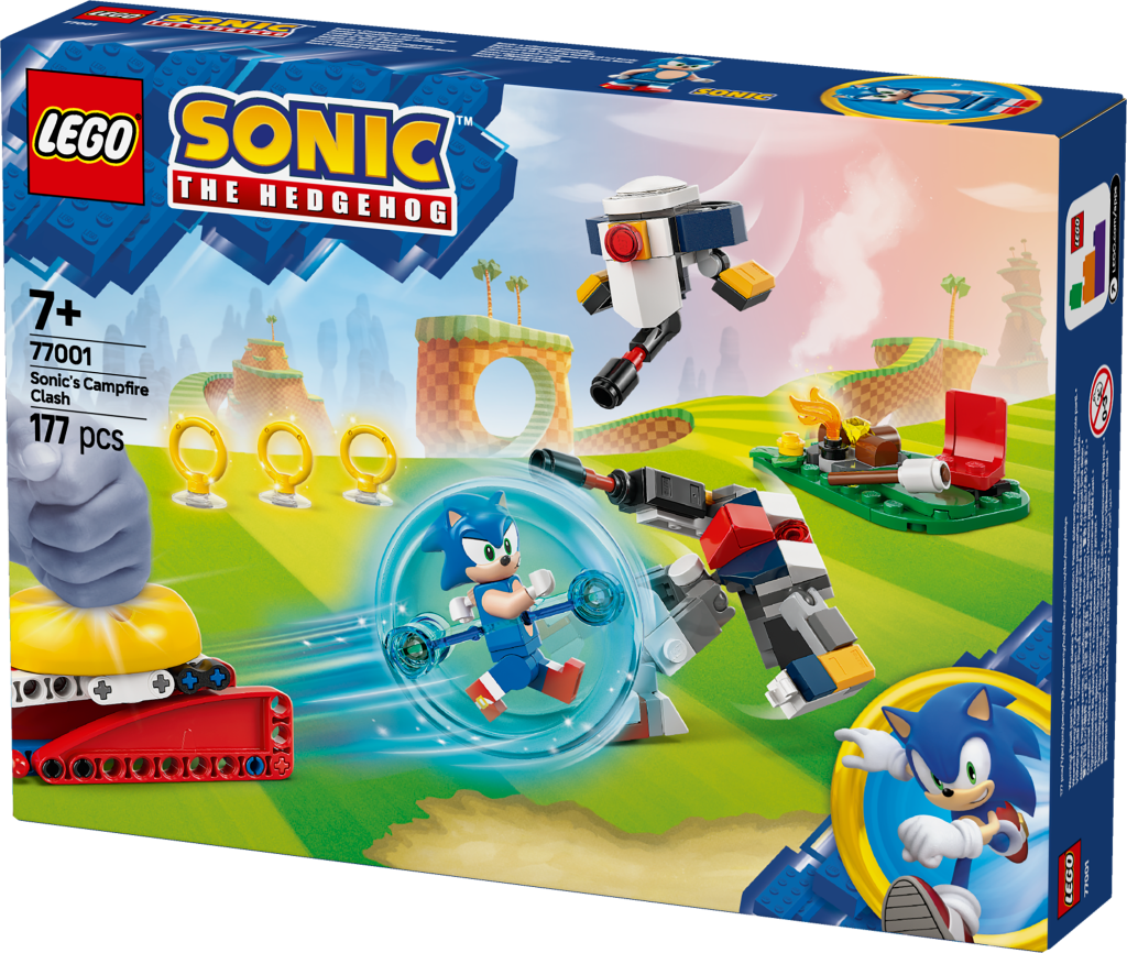 boîte LEGO Sonic 77001 Conflit au Feu de Camp