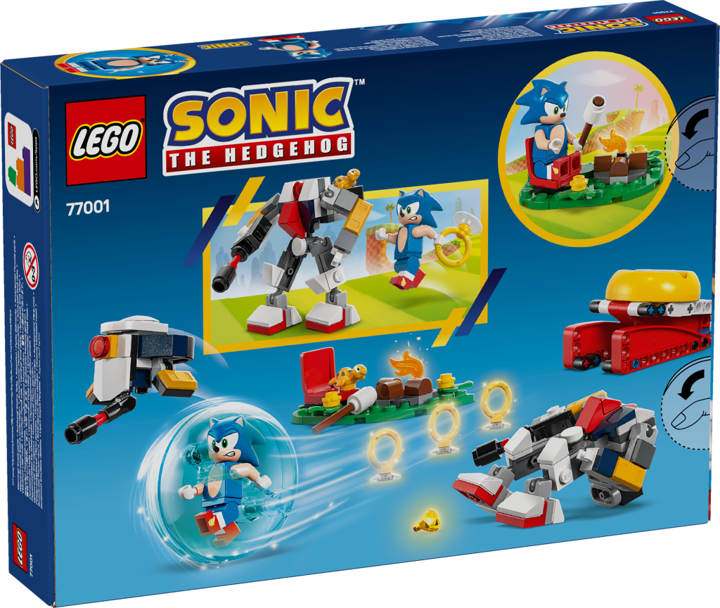 boîte LEGO Sonic 77001 Conflit au Feu de Camp