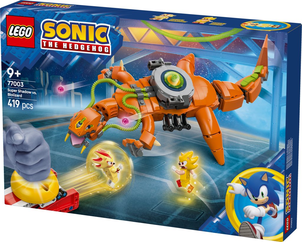 boîte LEGO Sonic 77003 Super Shadow contre Biolizard