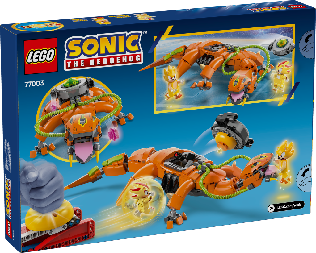 boîte LEGO Sonic 77003 Super Shadow contre Biolizard