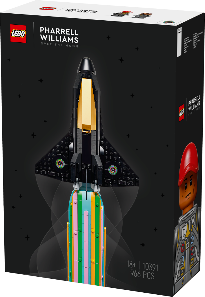 boîte LEGO Icons 10391 : La tête dans les étoiles avec Pharrell Williams