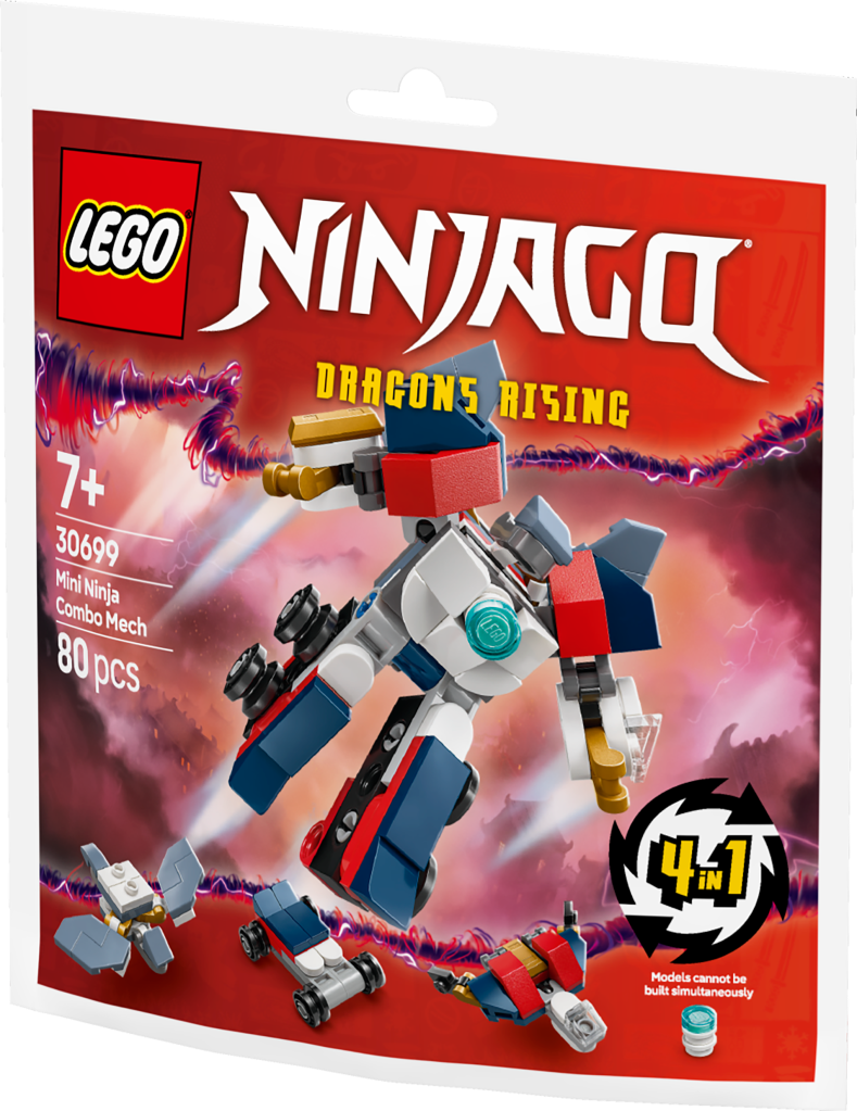 boîte LEGO Ninjago 30699 Le mini robot-combo Ninja