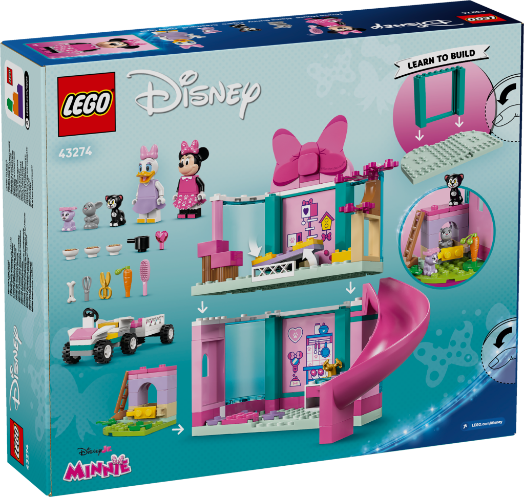 boîte LEGO Disney 43274 L’hôtel pour animaux de Minnie