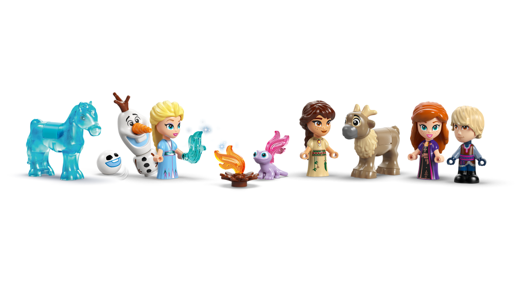 personnages LEGO Disney 43278 château d’Arendelle et palais de glace d’Elsa miniatures