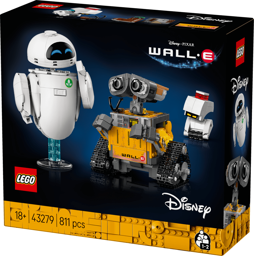 boîte LEGO Disney et Pixar 43279 – WALL-E et EVE