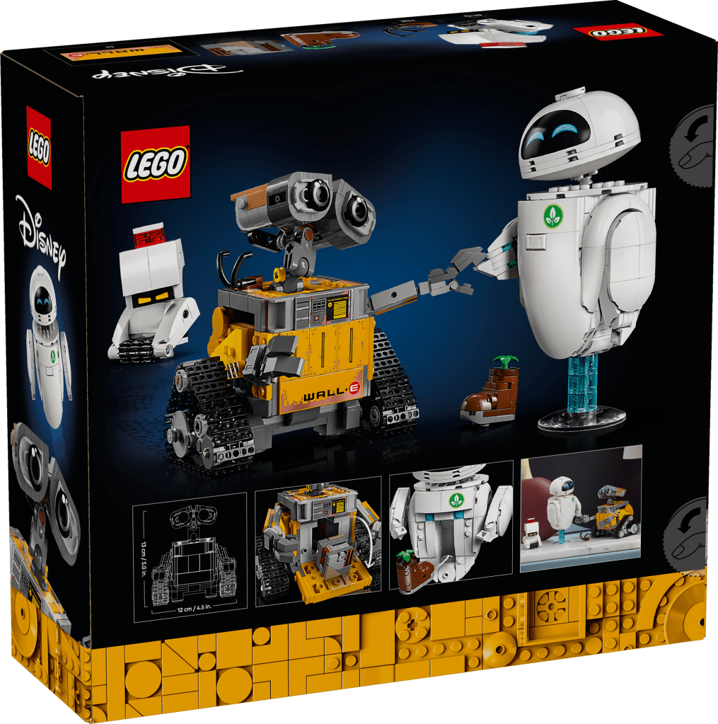boîte LEGO Disney et Pixar 43279 – WALL-E et EVE