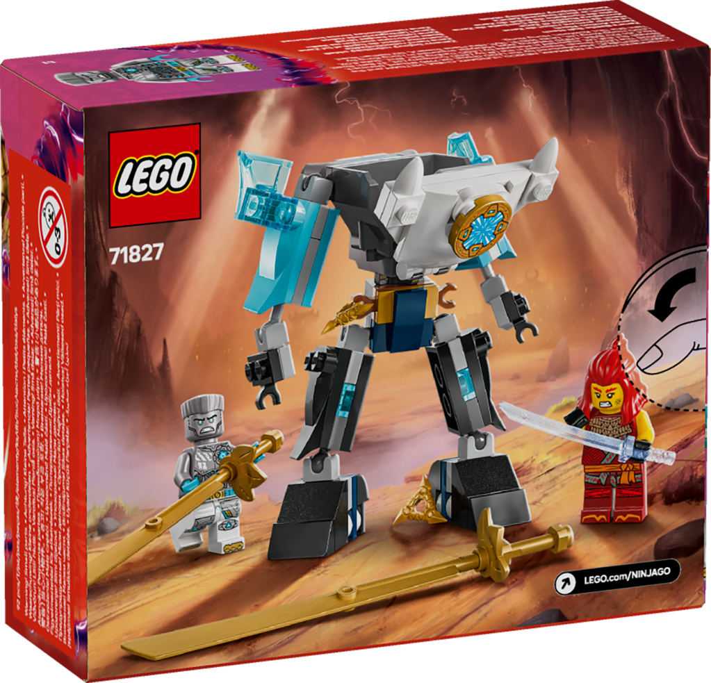 boîte LEGO Ninjago 71827 La super armure robot de Zane