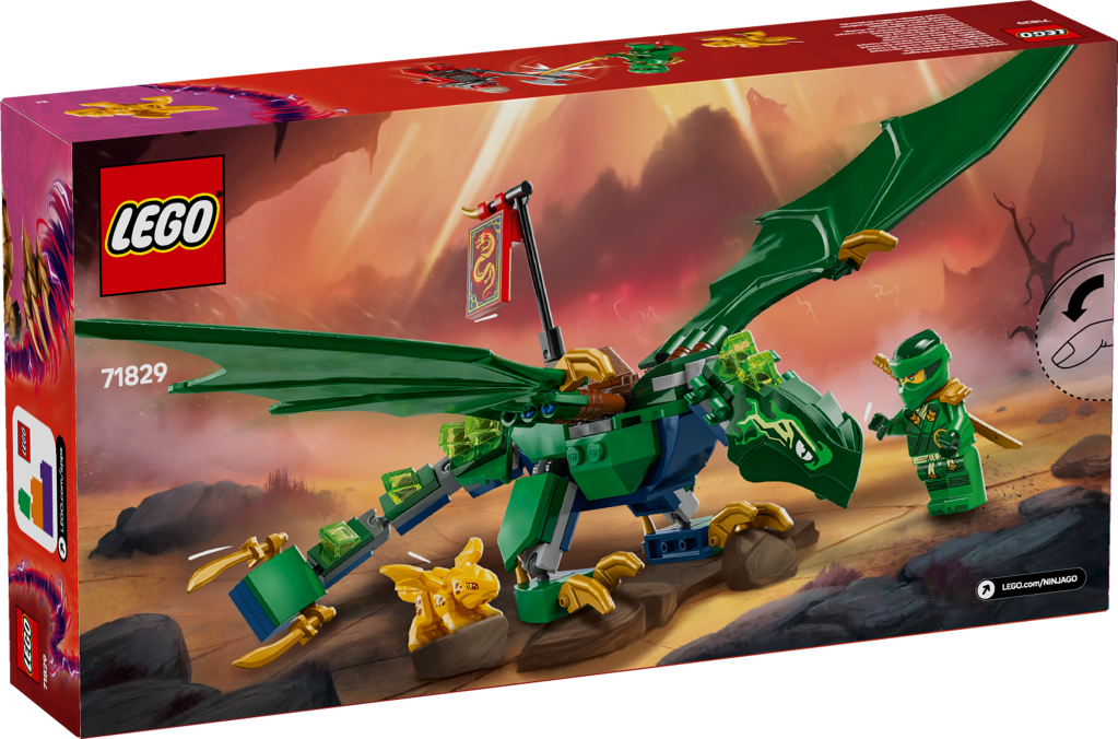boîte LEGO Ninjago 71829 Le dragon vert de la forêt de Lloyd