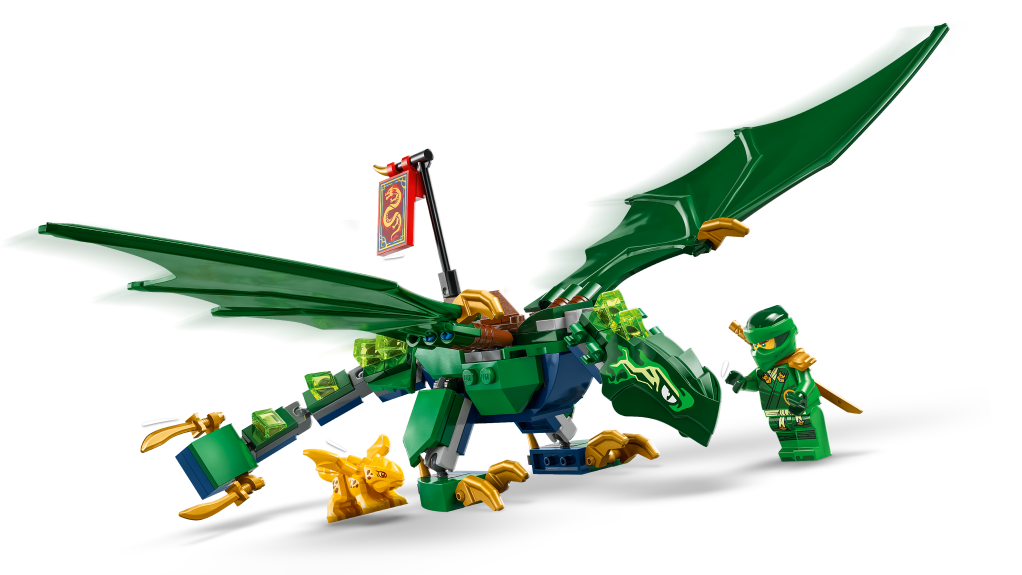 détails LEGO Ninjago 71829 Le dragon vert de la forêt de Lloyd