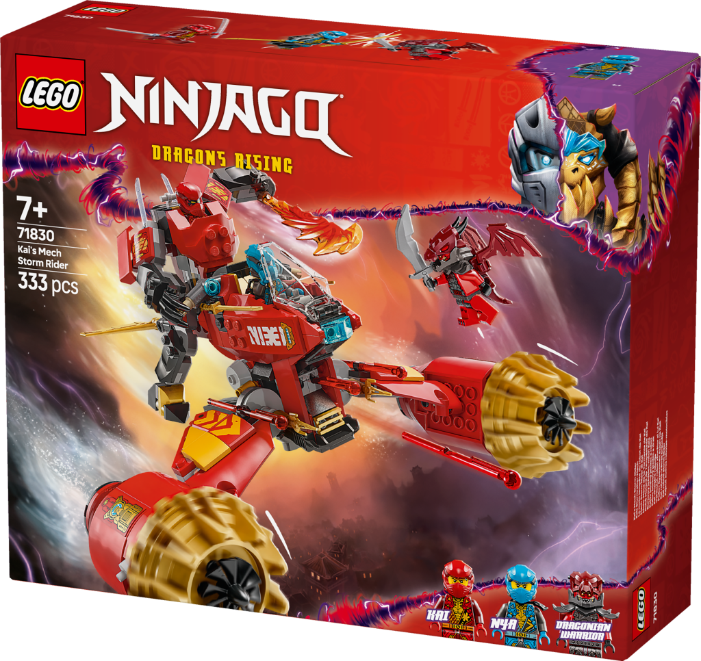 boîte LEGO Ninjago 71830 La moto tempête du robot de Kai