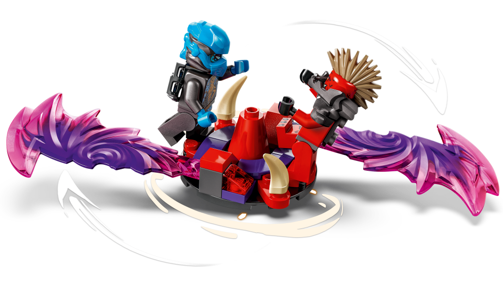 détails LEGO Ninjago 71841 Le village de la tempête draconique