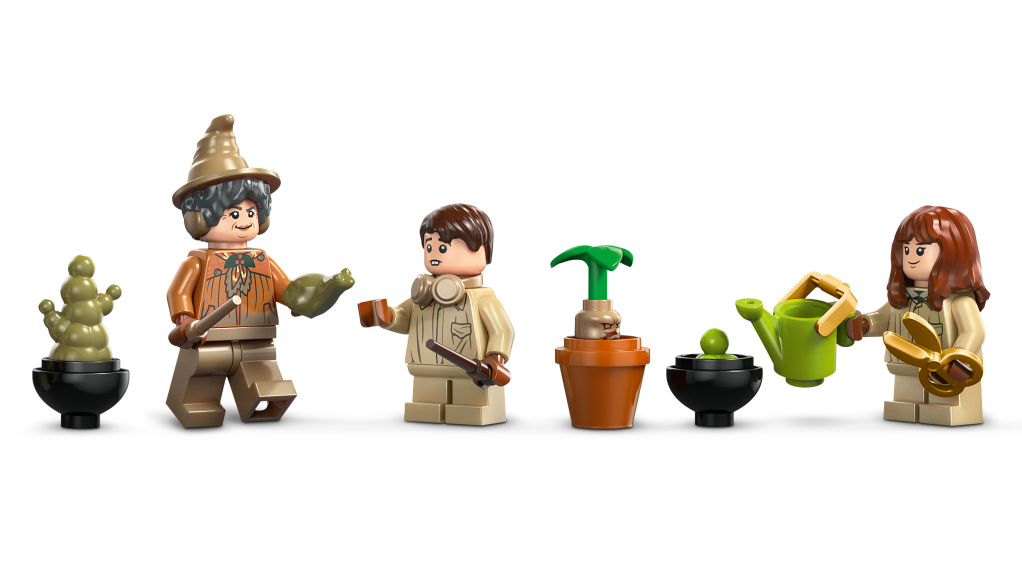personnages LEGO 76445 Le château de Poudlard : Le cours de botanique