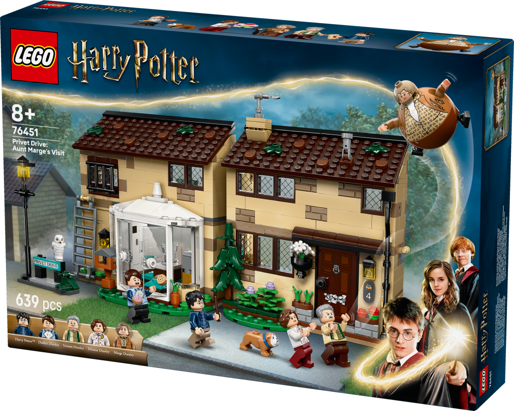 boîte LEGO 76451 Privet Drive : La visite de tante Marge