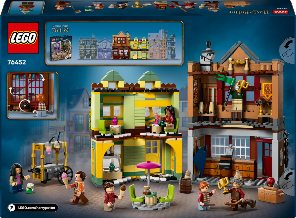 boîte LEGO 76452 Magasin d'accessoires de Quidditch et marchand de glaces