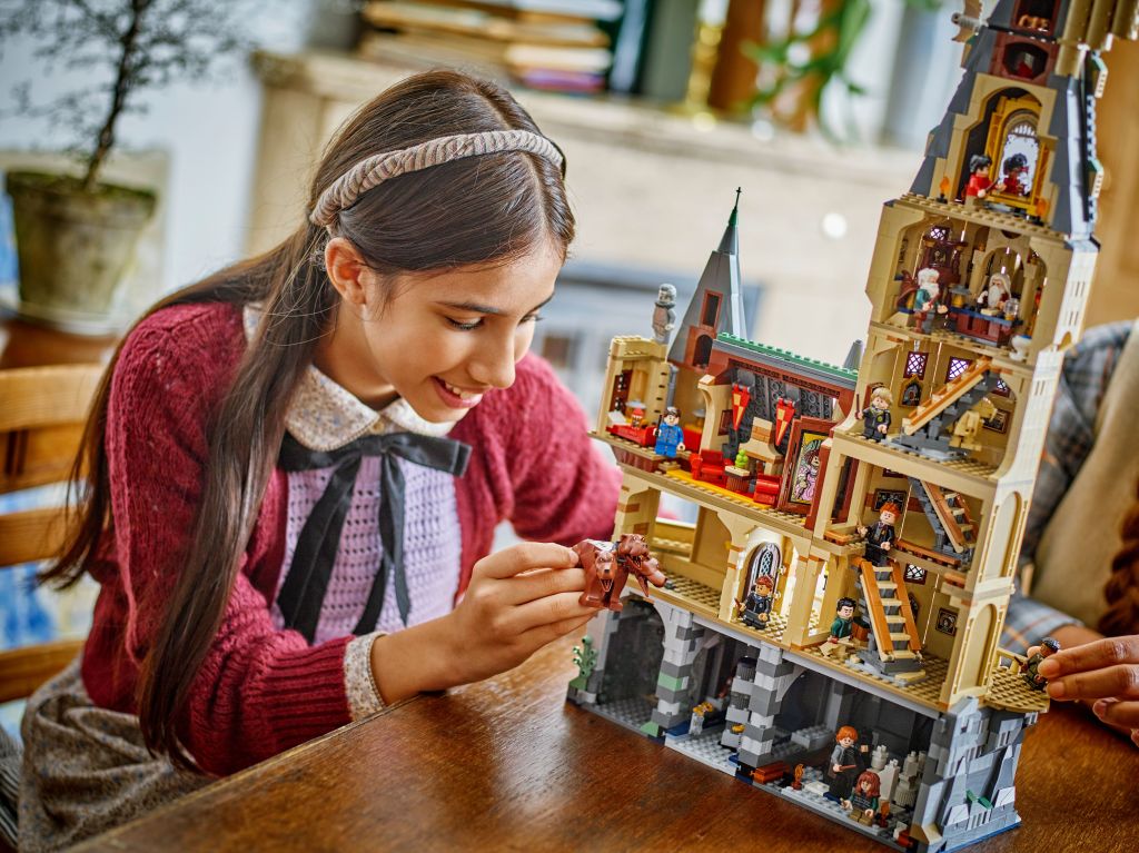 détails LEGO 76454 Le Château de Poudlard : la Tour Principale