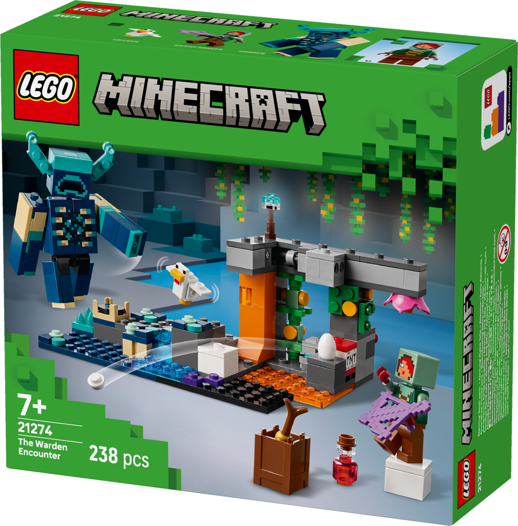 boîte LEGO Minecraft 21274 La rencontre avec le Warden
