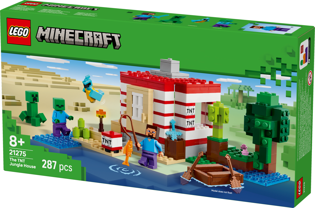 boîte LEGO Minecraft 21275 La maison en TNT de la jungle