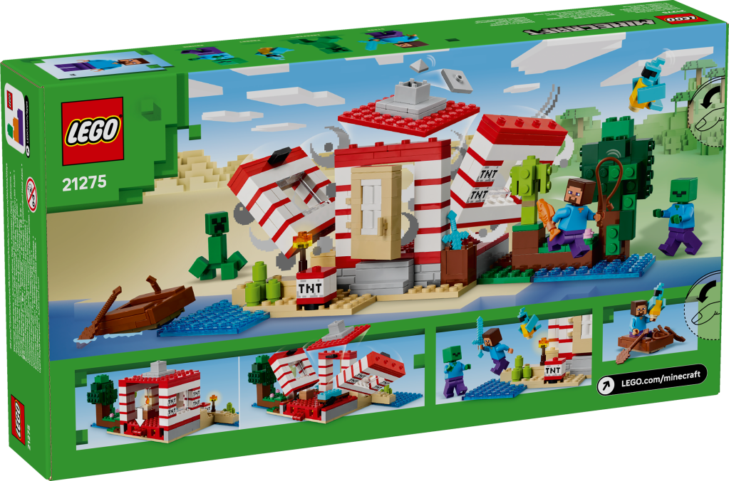 boîte LEGO Minecraft 21275 La maison en TNT de la jungle