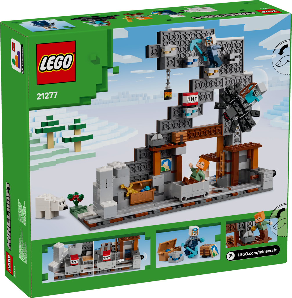 boîte LEGO Minecraft 21277 La mine en forme de pioche