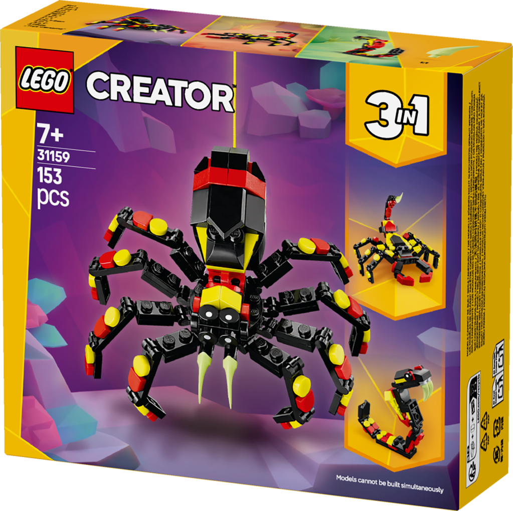 boîte LEGO Creator 31159 - Animaux Sauvages : L’Araignée Surprenante