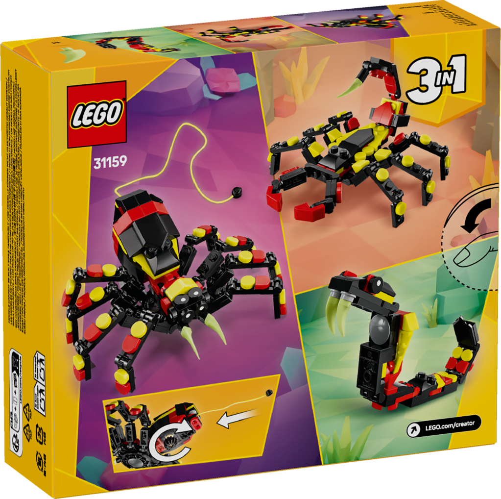 boîte LEGO Creator 31159 - Animaux Sauvages : L’Araignée Surprenante
