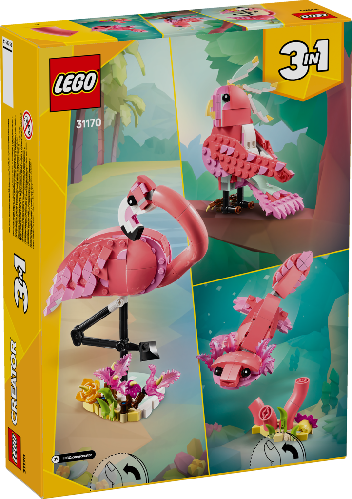 boîte LEGO Creator 31170 – Animaux Sauvages : Le Flamant Rose