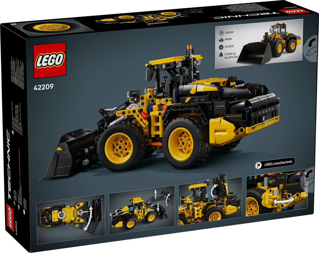 boîte LEGO Technic 42209 La chargeuse sur pneus Volvo L120 Electric