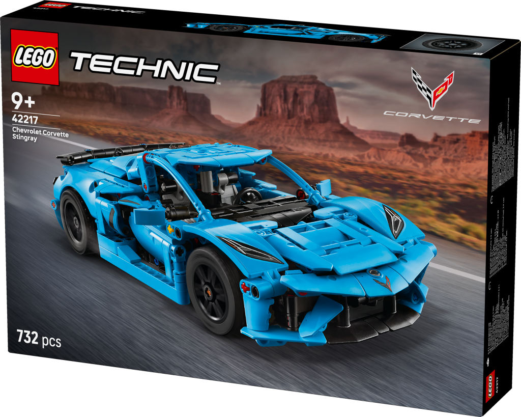 boîte LEGO Technic 42217 Chevrolet Corvette Stingray Bleue