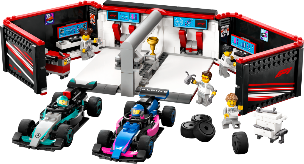 LEGO City 60444 : Garage de F1 avec voitures Mercedes-AMG et Alpine