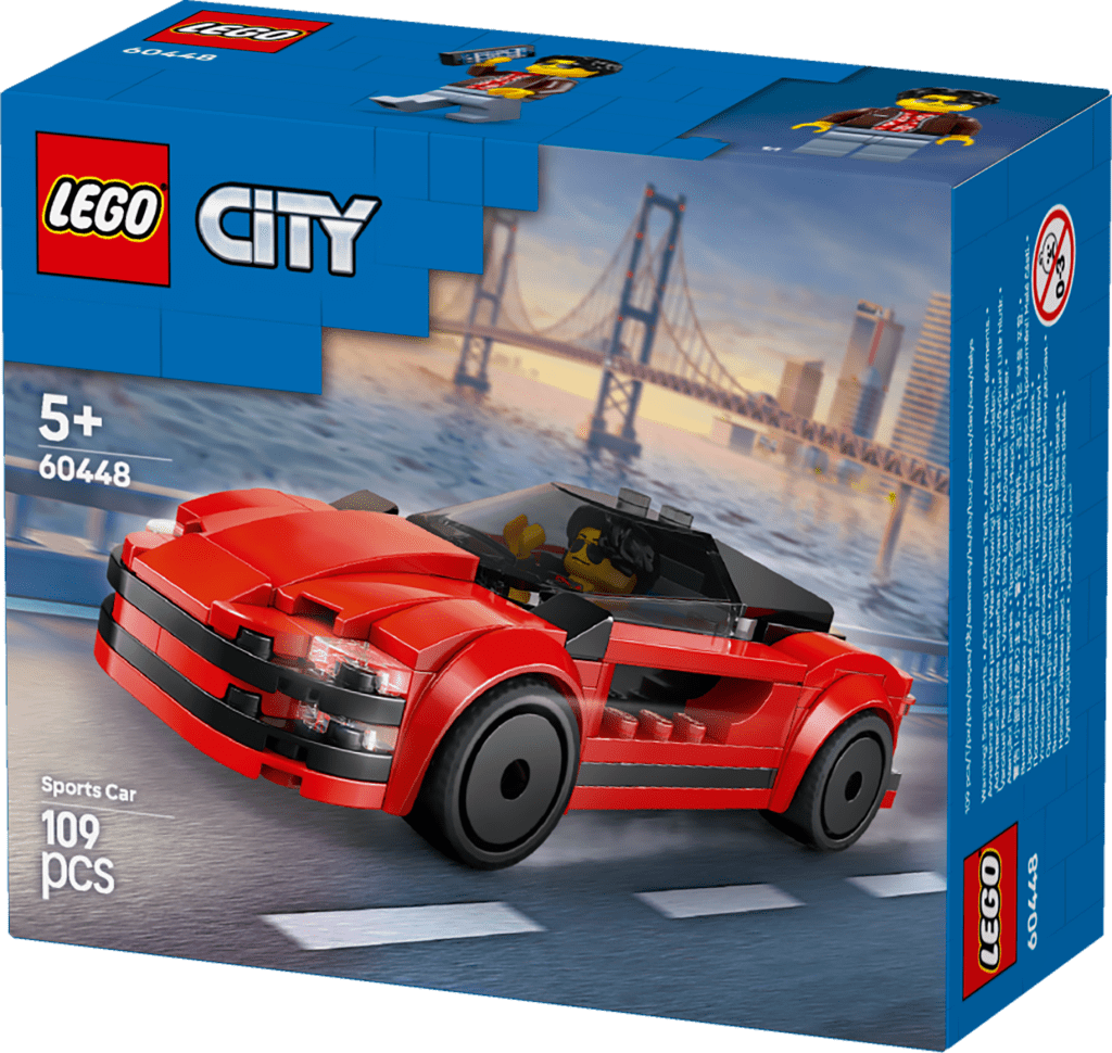 boîte LEGO City 60448 : La Voiture de Sport Rouge