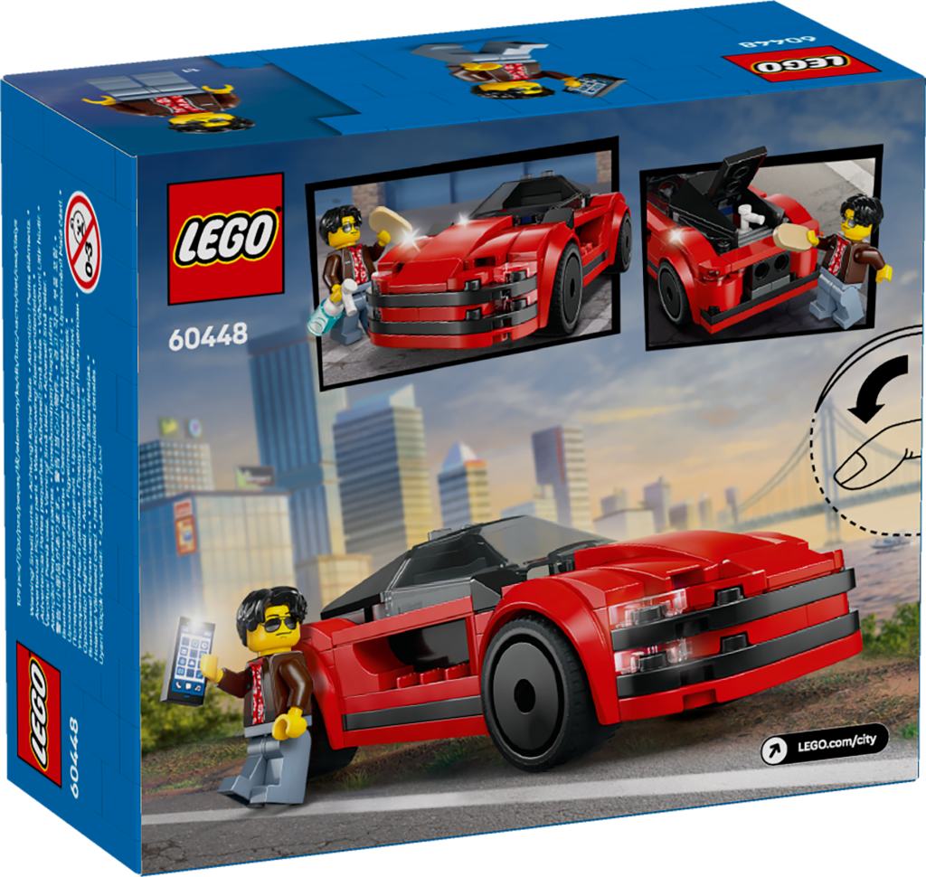 boîte LEGO City 60448 : La Voiture de Sport Rouge