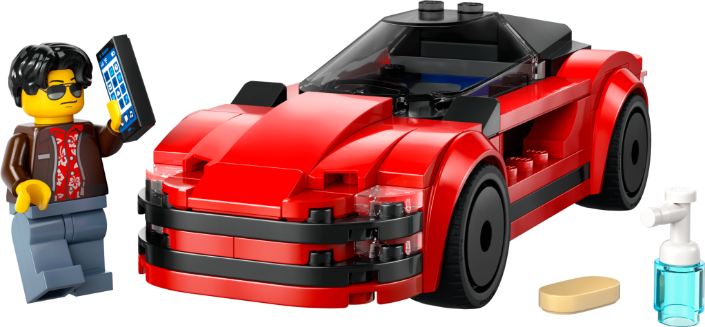LEGO City 60448 : La Voiture de Sport Rouge