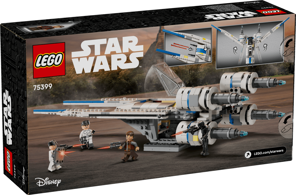 boîte LEGO Star Wars 75399 : Le chasseur stellaire U-Wing de l’Alliance Rebelle