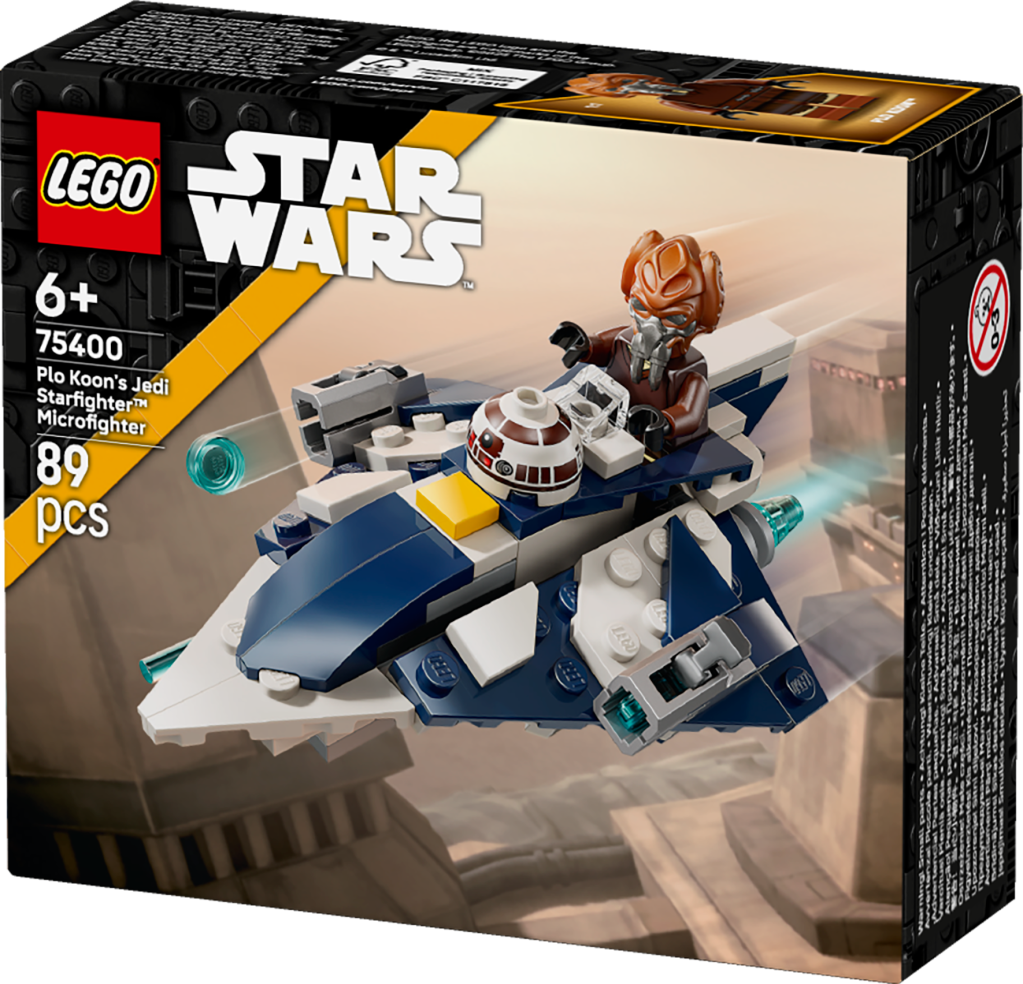 boîte LEGO Star Wars 75400 Microfighter Chasseur Jedi de Plo Koon