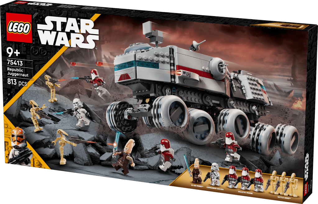 boîte LEGO Star Wars 75413 : The Clone Wars – Le Juggernaut de la République