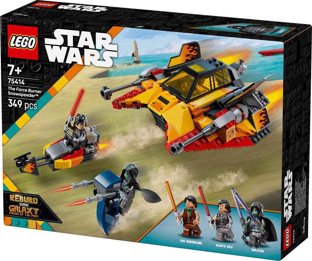 boîte LEGO Star Wars 75414 : Le Snowspeeder en Flammes